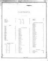 Table of Contents, Vermilion County 1875